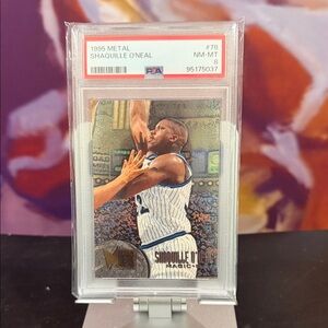 1995-96 Fleer Metal Shaquille O'Neal PSA 8 Graded